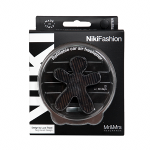 Αρωματικό Αυτοκινήτου Niki Fashion Laminated Silver-Black Bergamot & Iris
