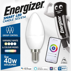 Λάμπα Energizer Smart Home Candle LED Wi-Fi SES/E14 400LM