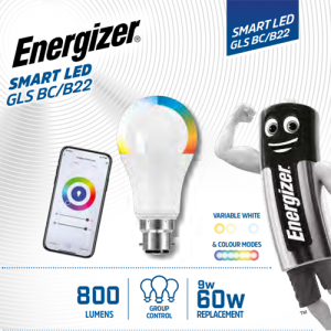 Λάμπα Energizer Smart Home LED Wi-Fi GLS BC/B22 800LM