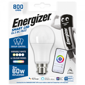 Λάμπα Energizer Smart Home LED Wi-Fi GLS BC/B22 800LM